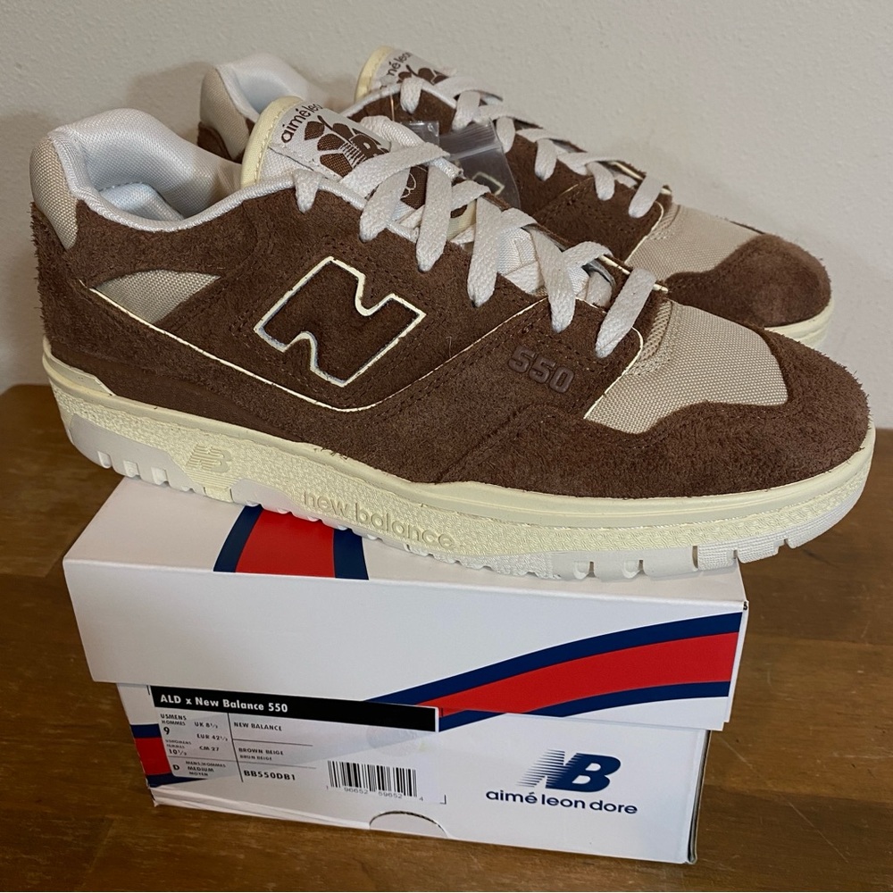 Size 9 - Aimé Leon Dore x New Balance 550 True Brown